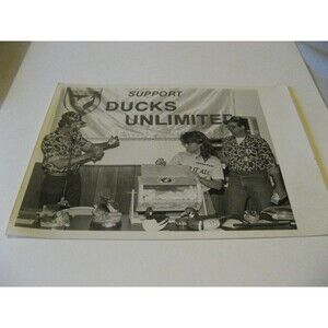 Vintage Ducks Unlimited 5" x 8 Black and White B&W Photograph Photo 1970s - 80s